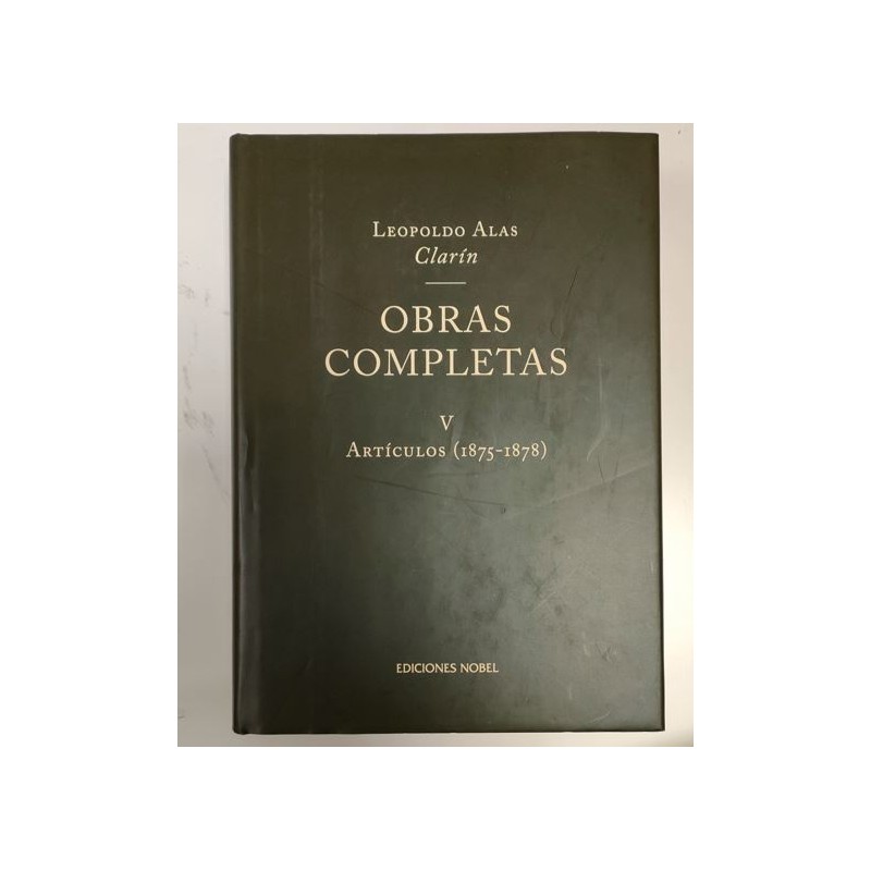 Obras completas V -Artículos 1875-1878-
