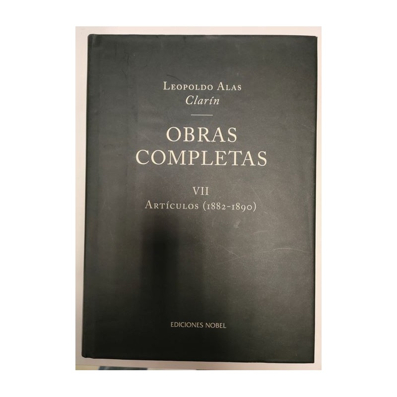 Obras completas VII -Artículos 1882-1890-