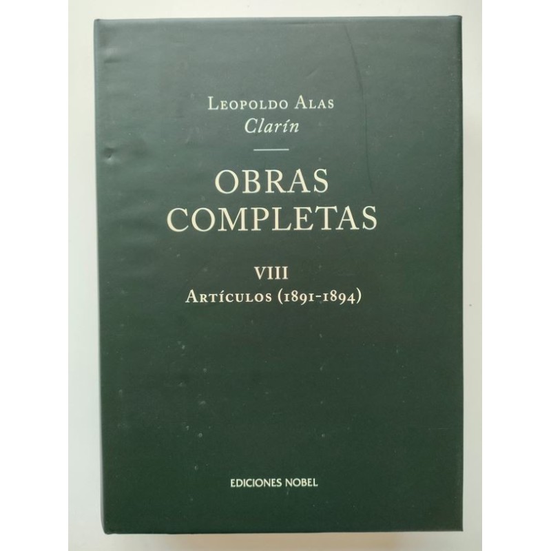 Obras completas VIII -Artículos 1891-1894-