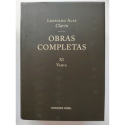 Obras completas XI -Varia-