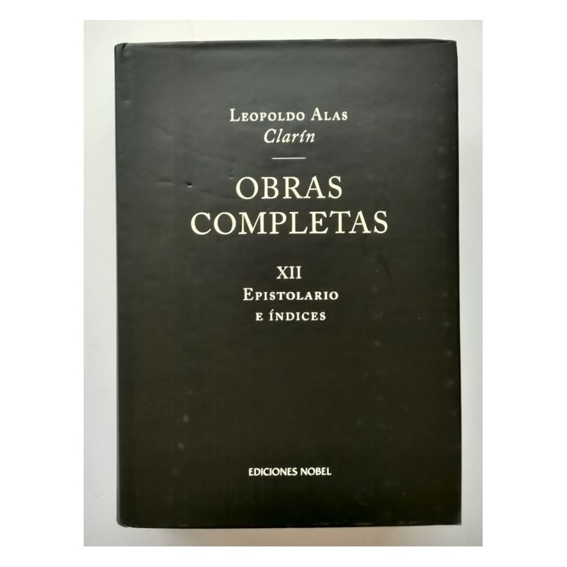 Obras completas XII -Epistolario e índices-