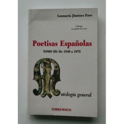 Poetisas españolas -Tomo III. de 1940 a 1975-