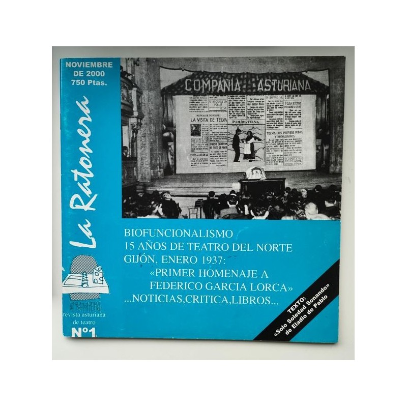 La ratonera -Revista asturiana de teatro, Noviembre 2000, número 1-