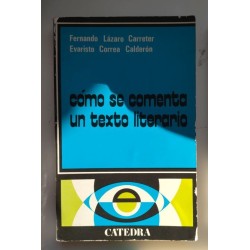 Cómo se comenta un texto literario