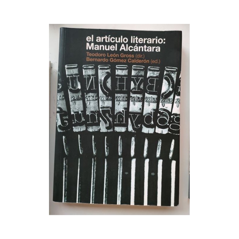 El artículo literario. Manuel Alcántara