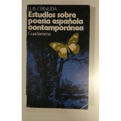 Estudios sobre poesía española contemporánea