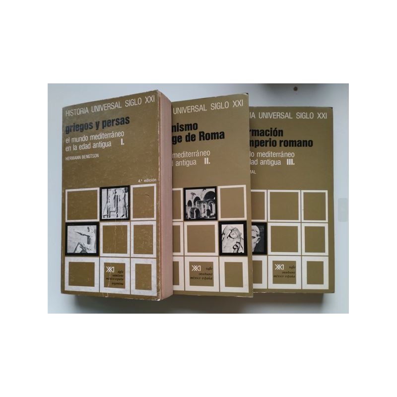 El mundo mediterráneo en la edad antigua. 3 Tomos