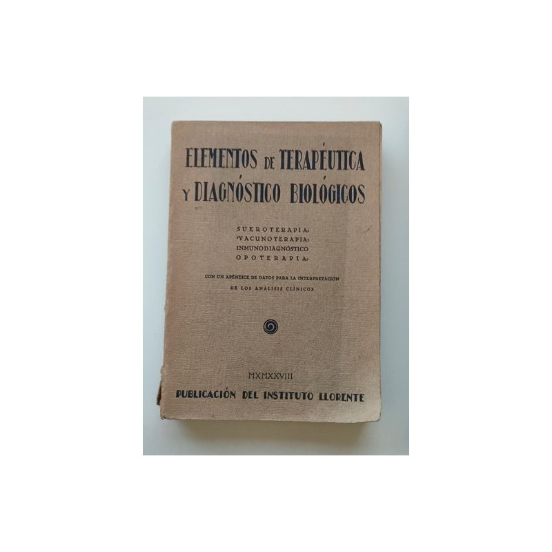Elementos de terapéutica y diagnóstico biológicos